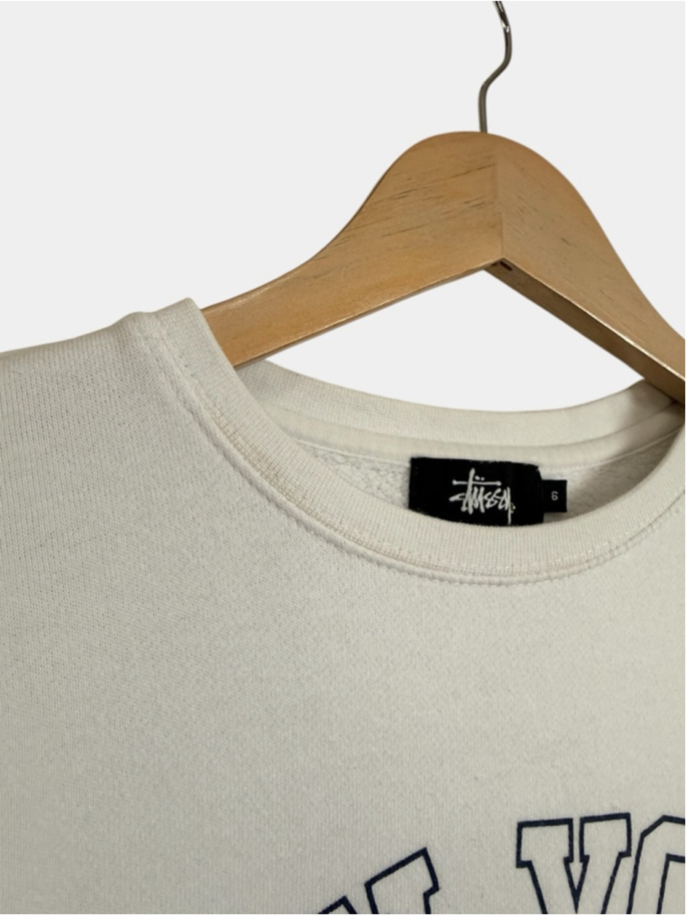 STUSSY New York International Fleeced Crewneck, Casual Streetwear, Sz 6 - Picture 8 of 16